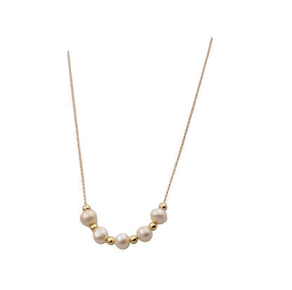 Dreamy Pearl Necklace – Baroque Freshwater Pearl on 18K Gold-Plated Stainless-Steel Chain