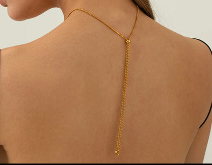 Gold Twist Curve Choker – Waterproof Stainless Steel Wavy Adjustable Collar Necklace