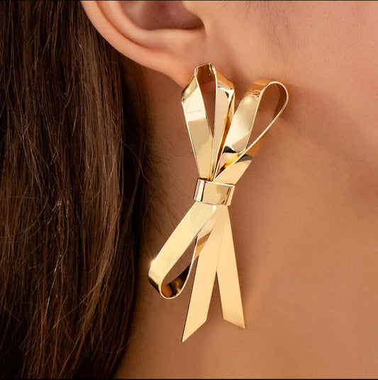 Golden Bow-Tique - 14K Gold Plated Elegance with a Playful Twist
