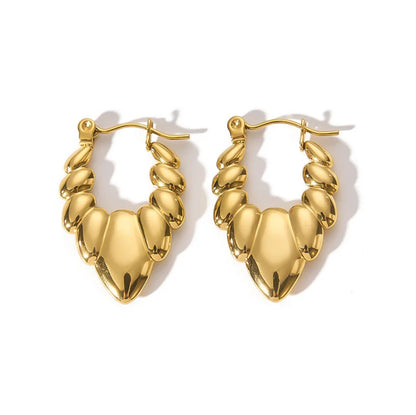 Eternal Vintage Hoops - Mama - Vintage Waterproof Hypoallergenic 18K Gold-Plated Stainless-Steel Earrings