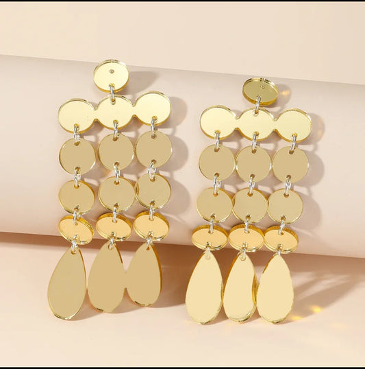 Golden Jhalar - Make every glance unforgettable with these statement earrings that spark confidence and elegance