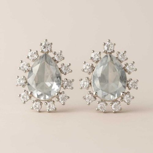 Twinkling Star AD Stud Earrings - Carry a piece of the night sky with Brass AD Starry Stud Earrings – Elegant Everyday Sparkle