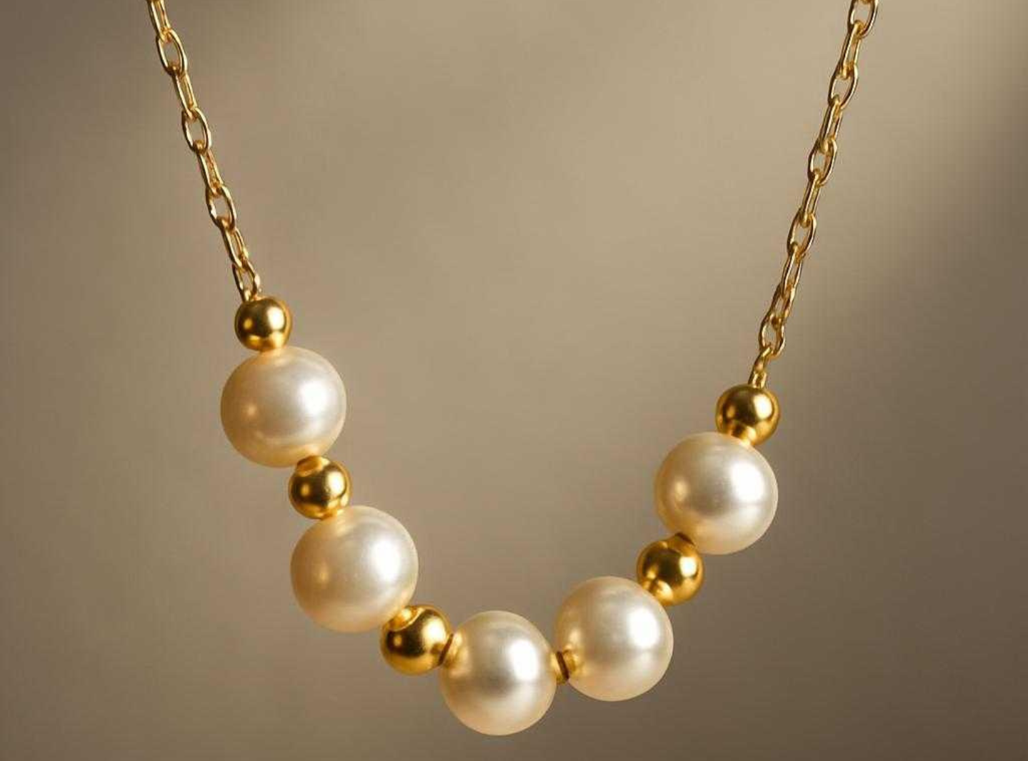 Dreamy Pearl Necklace – Baroque Freshwater Pearl on 18K Gold-Plated Stainless-Steel Chain