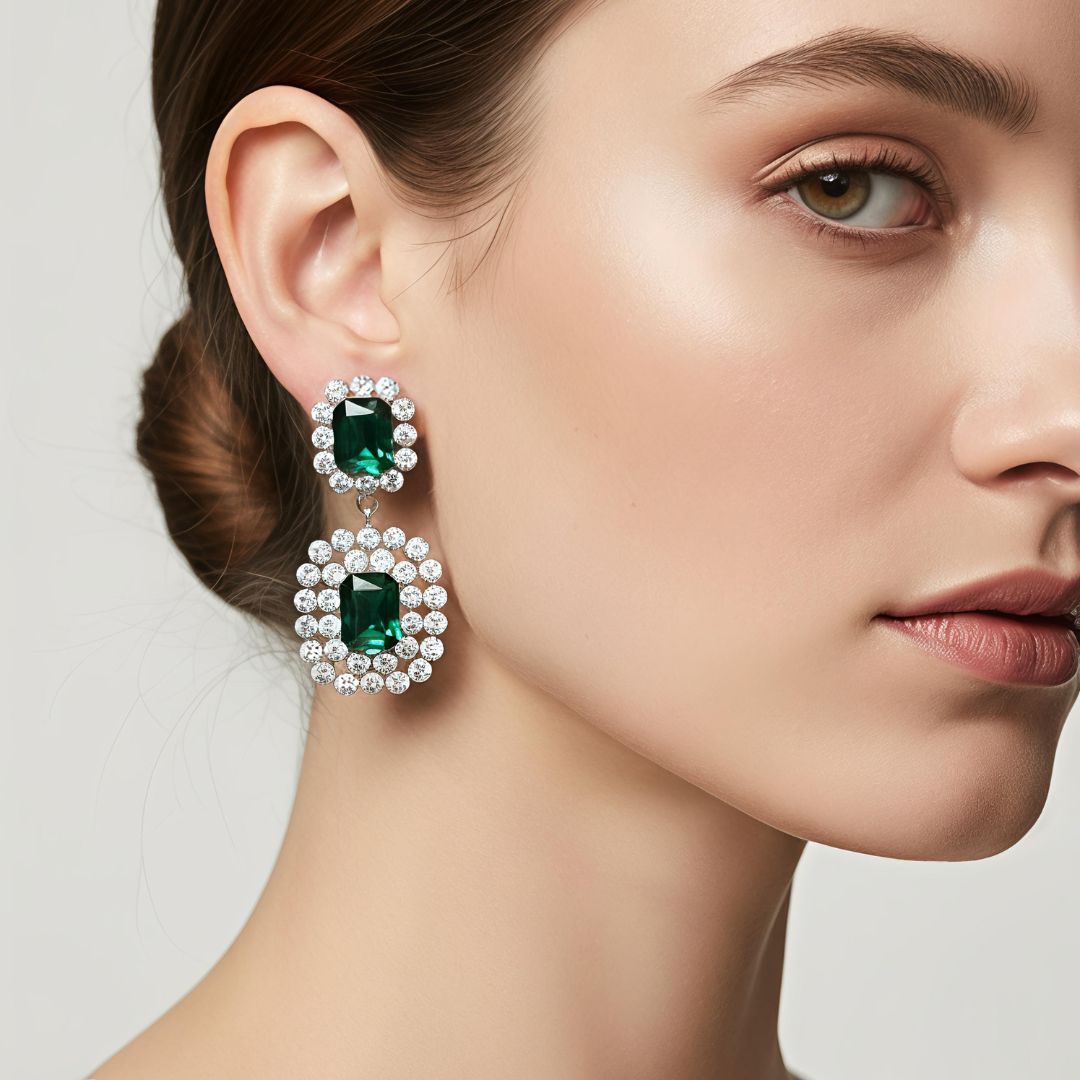 Emerald Glow Earrings