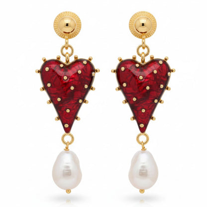 Luxury Heart Earrings for Women | Valentine’s Special Jewelry