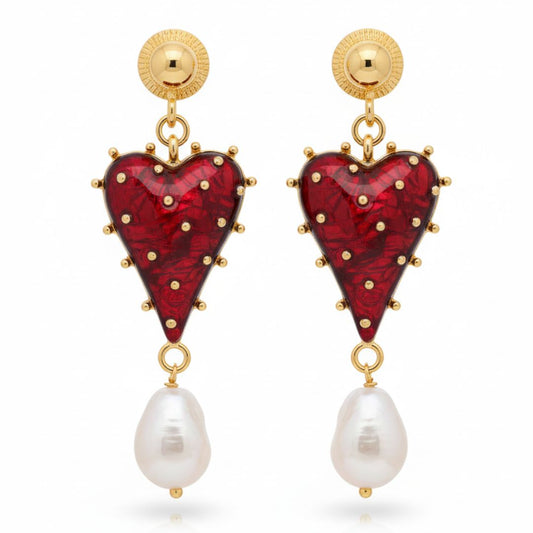 Luxury Heart Earrings for Women | Valentine’s Special Jewelry