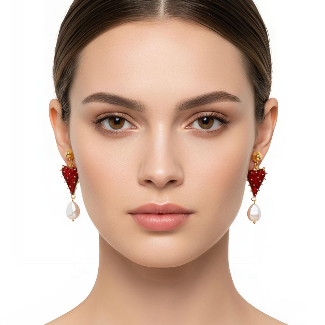 Luxury Heart Earrings for Women | Valentine’s Special Jewelry