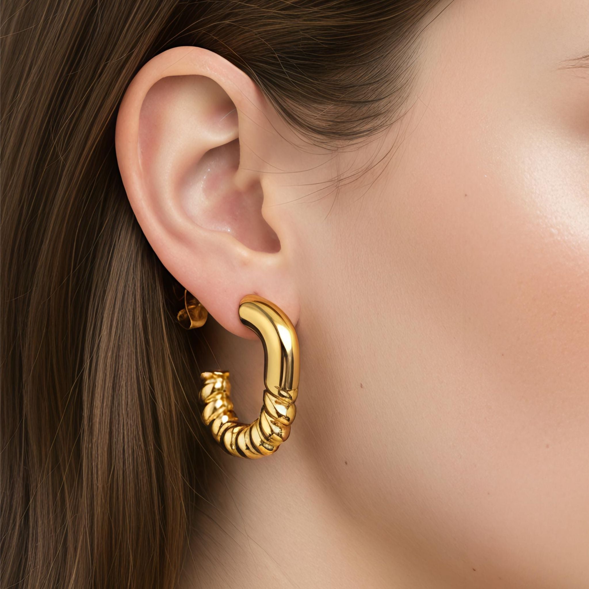 Spiral Hoop Earrings