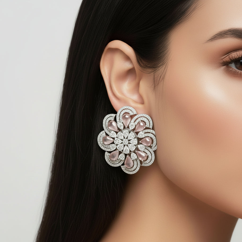 Blush Statement Earrings