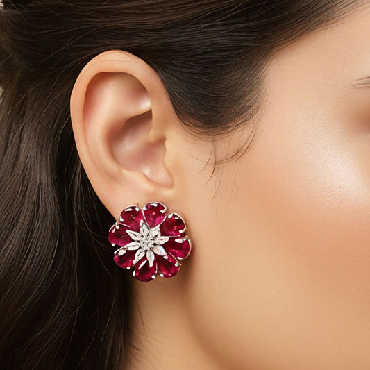Red Flo Earrings