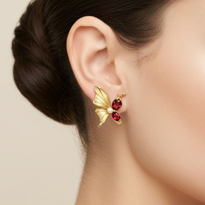 Scarlet Wings Studs
