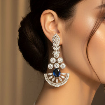 Sapphire Long Earrings