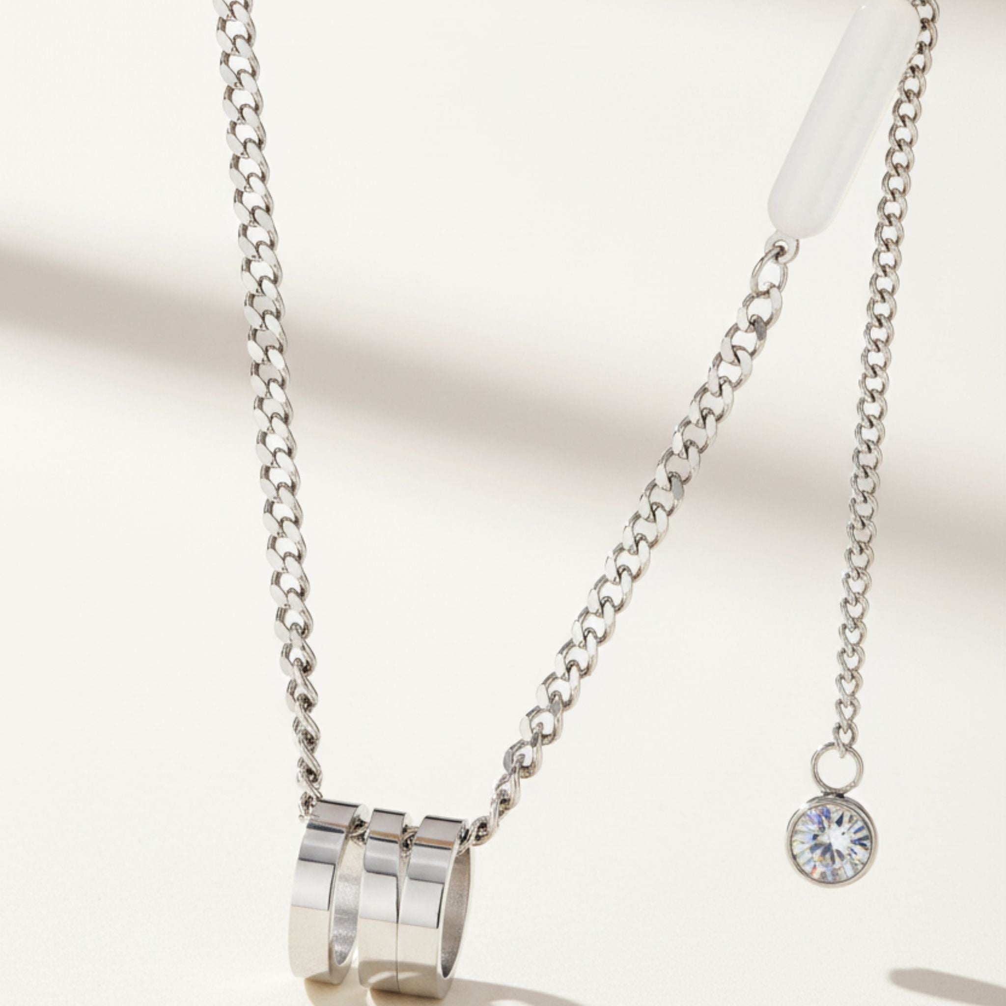 Silver Mocha Necklace