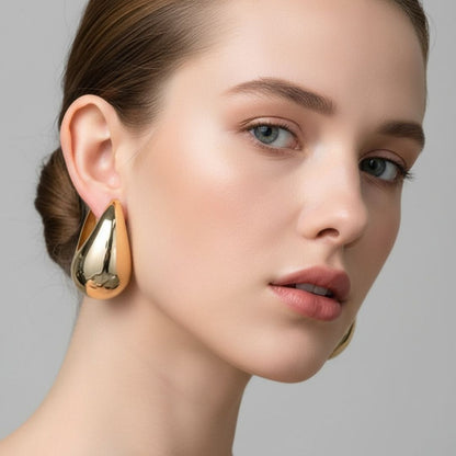 💧Stainless Steel - Water Drop Earrings - Big Water Drop Dangle Earrings for Women