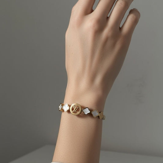 Signature Gold-Plated Stainless-Steel Bangle – Elegant & Luxurious