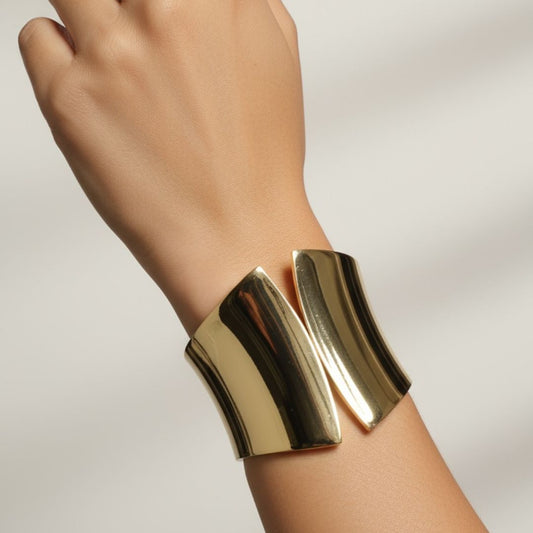 Luxury Plated Stainless-Steel Cuffs – Sophistication Defined