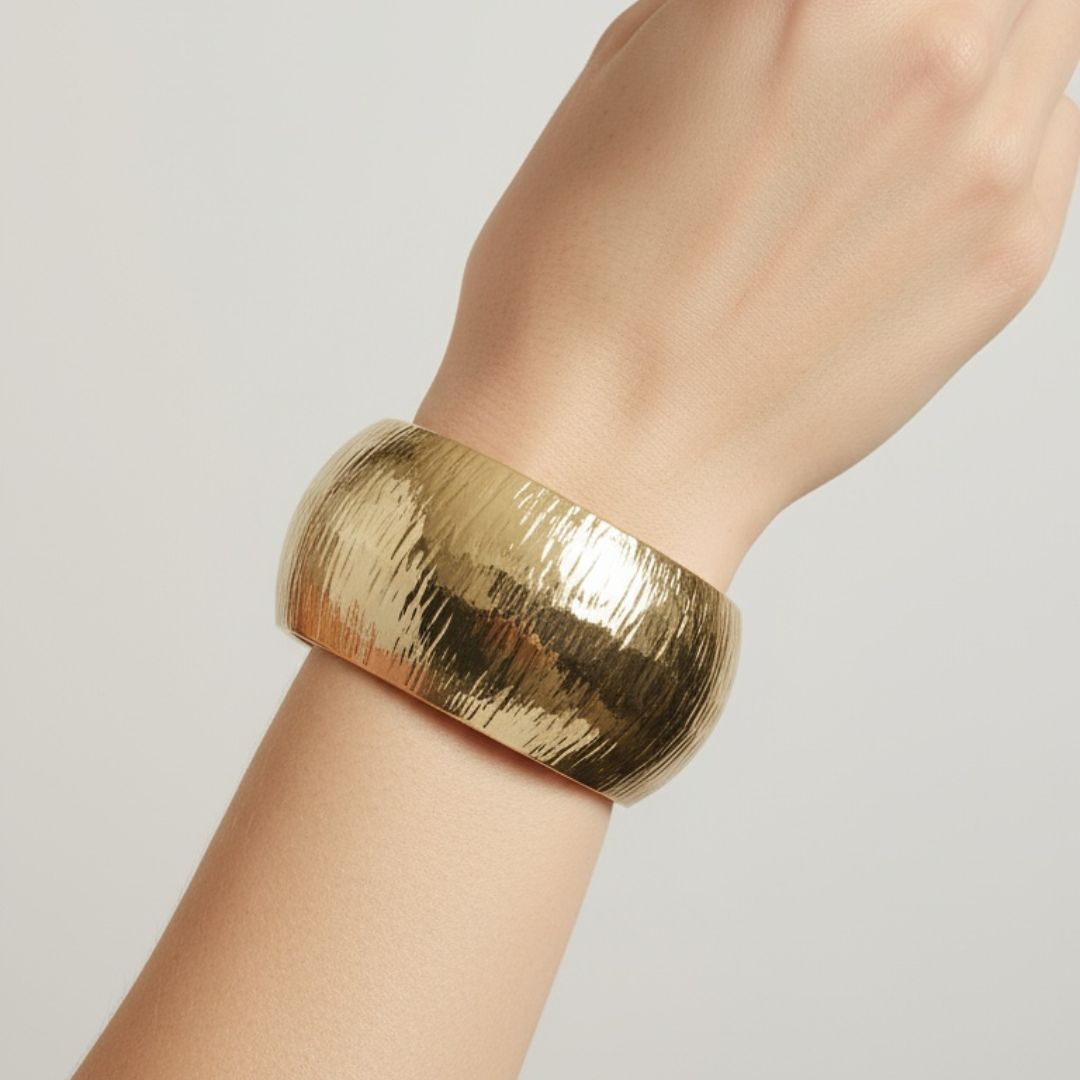 Oval Clamp Stainless-Steel Cuff – Unusual, Trendy, and Distinct