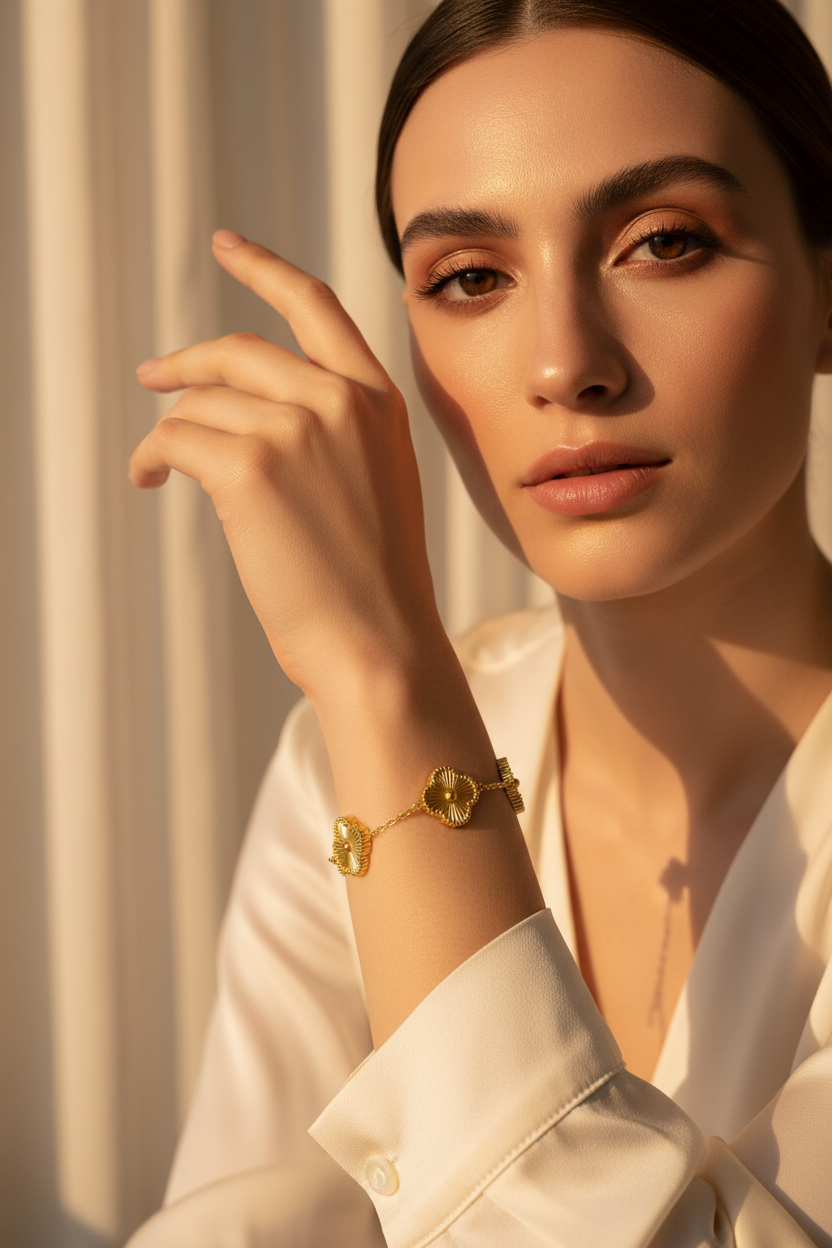 Gold Clover - Bracelet
