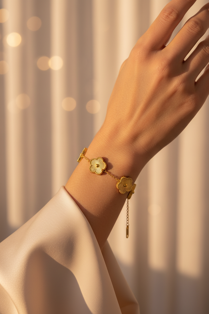 Gold Clover - Bracelet