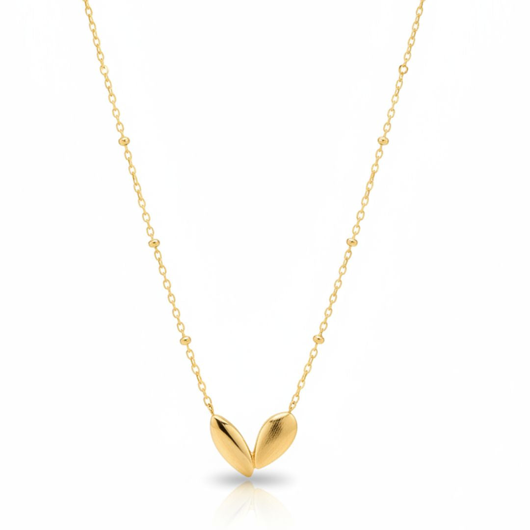 Gold-Plated Heart Necklace for Women | Stainless Steel Valentine’s Jewelry