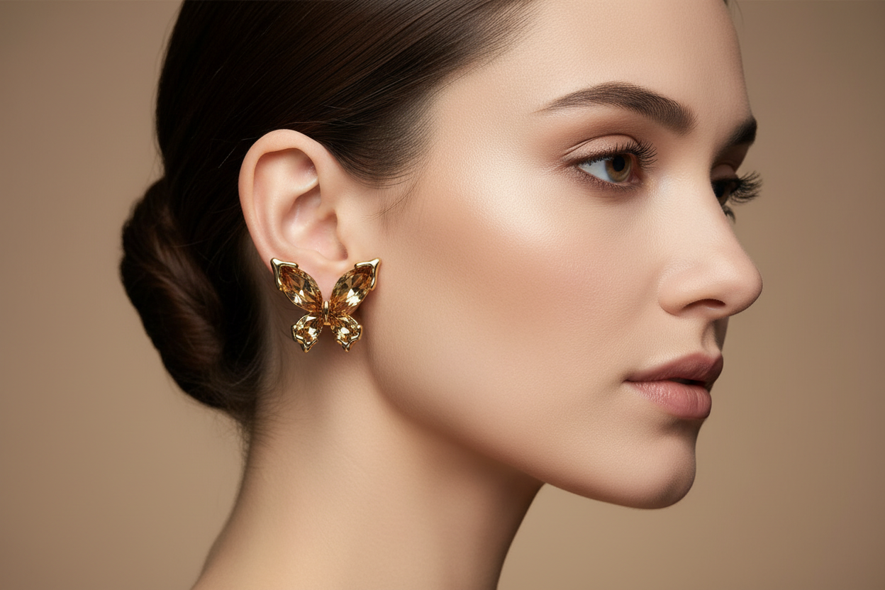 Butterfly Stud Earrings for Women