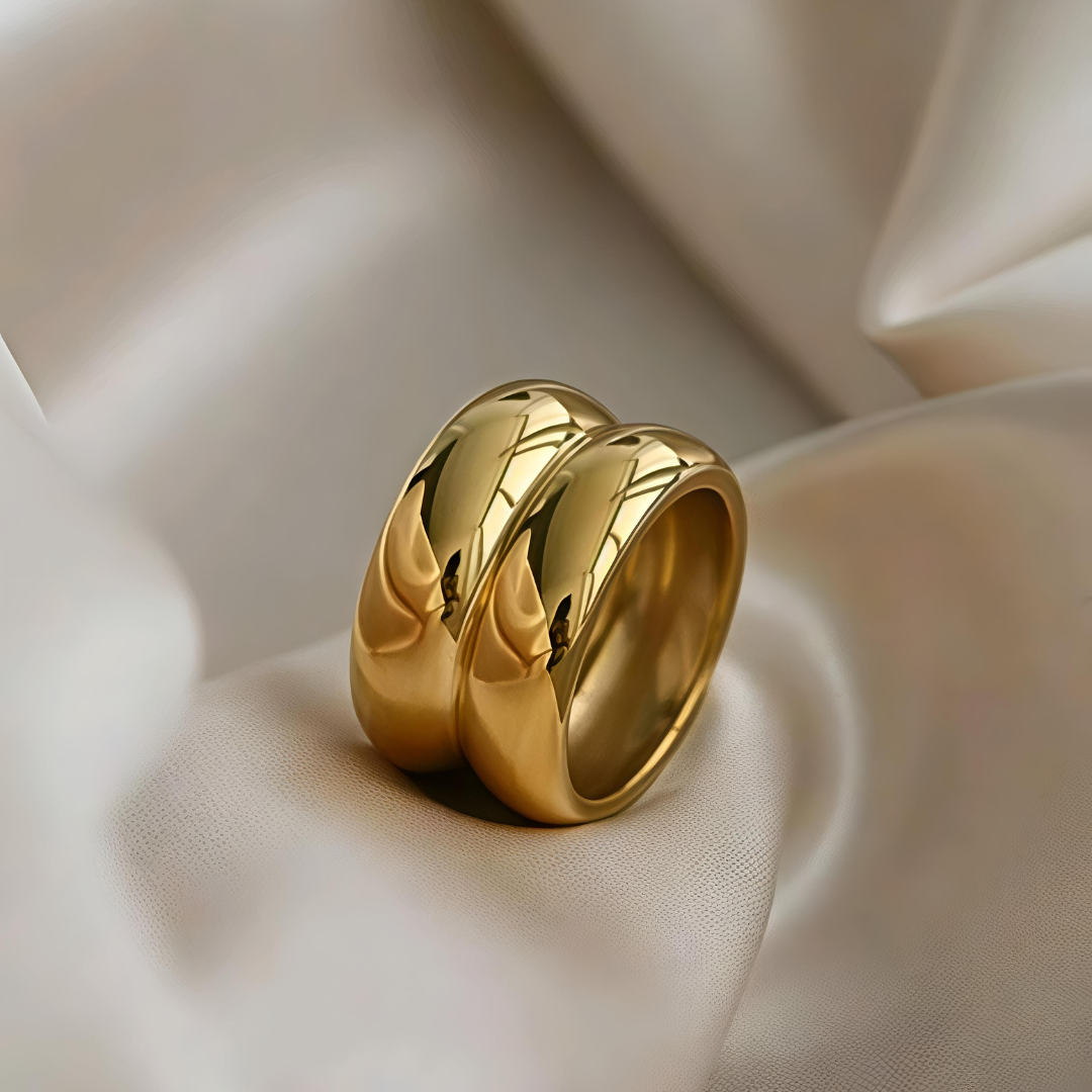 Luxury Minimalist Stainless Steel Decoration Closed Ring - Size 8 , Suitable For Women Daily Wear