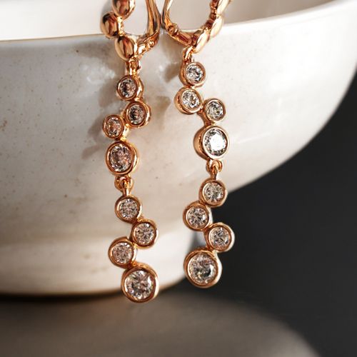 Lustre Glow Stone Earrings - Dazzling Cubic Zircon Elegance that sways with your every move, making you feel radiant and Unstoppable