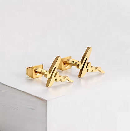 18K Gold Plated in Stainless Steel Non-Tarnish, Waterproof 18K PVD Ryth Minimal Pendant Set