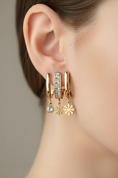 Shimmer Hoop Earrings