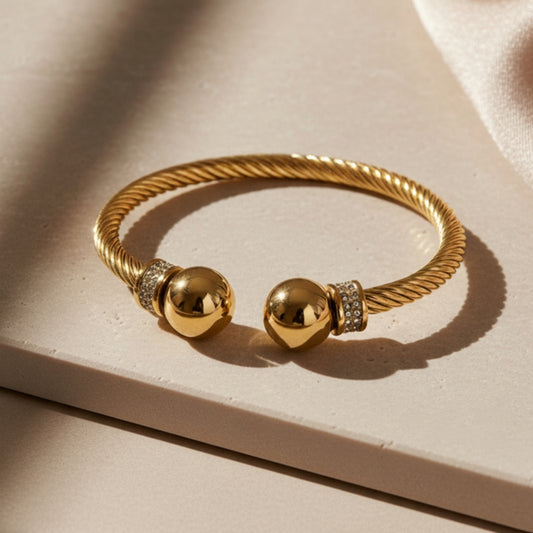 Stainless Steel - Anti-Tarnish Bangle - Every Day Wear