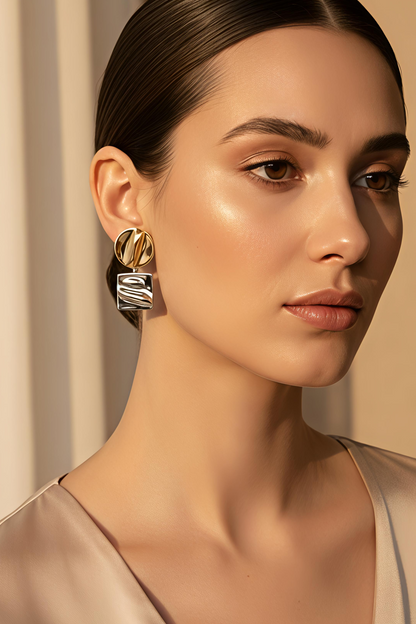 Dual Dangle Earrings