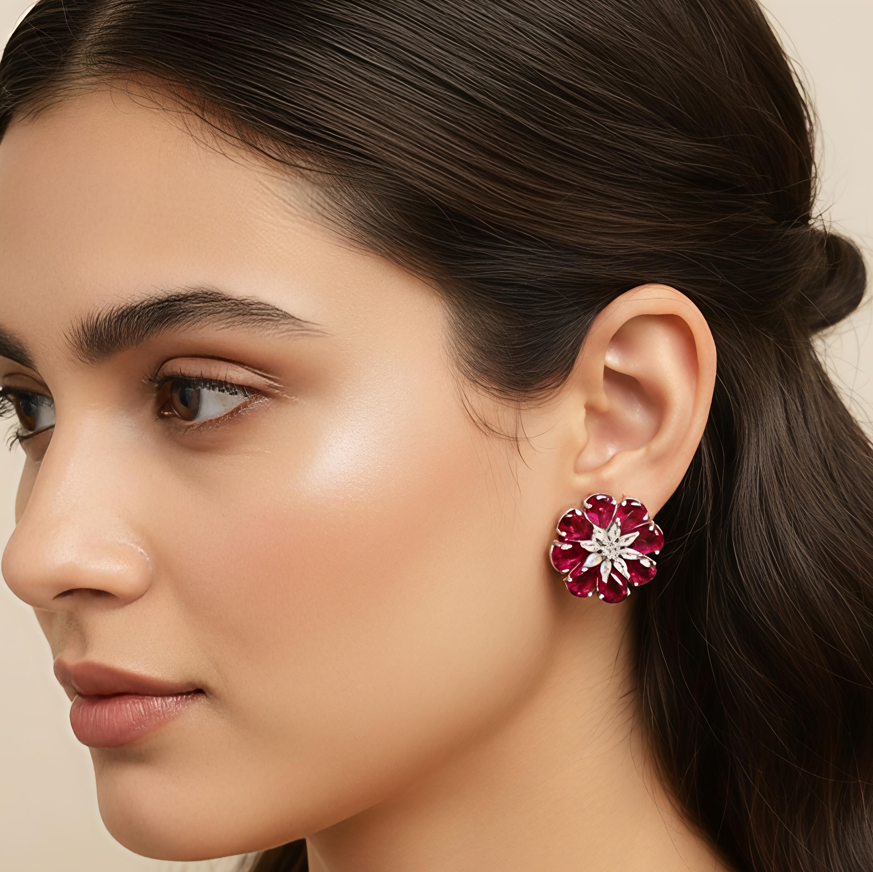 Red Flo Earrings