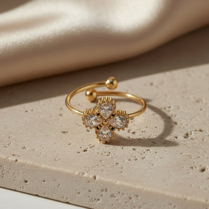 Minimalist Clover Ring