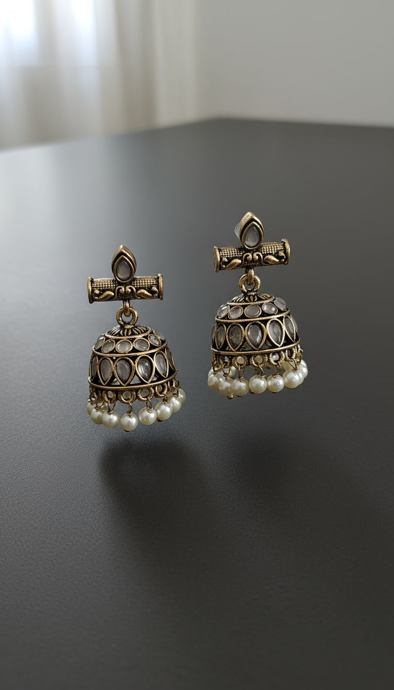 Traditional Medium Jhumki Earrings – For the True Jhumki Lovers