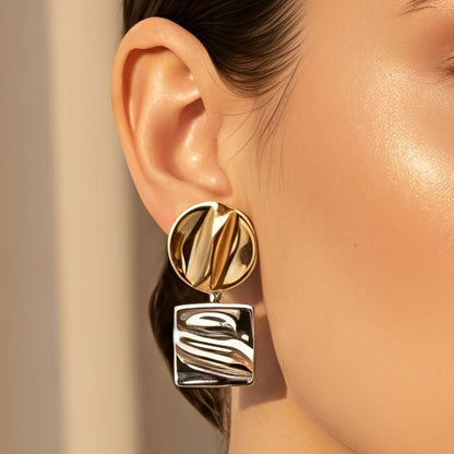 Dual Dangle Earrings