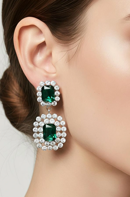 Emerald Glow Earrings