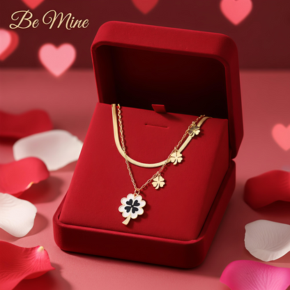 Good Luck Necklace for Women | 18K Gold Plated Stainless Steel Valentine’s Jewelry