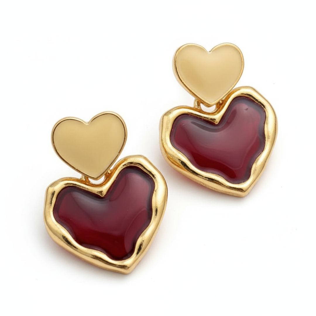 Heart Jewelry Set for Women | Necklace, Earrings & Bracelet Combo | Anniversary Special Gift Set