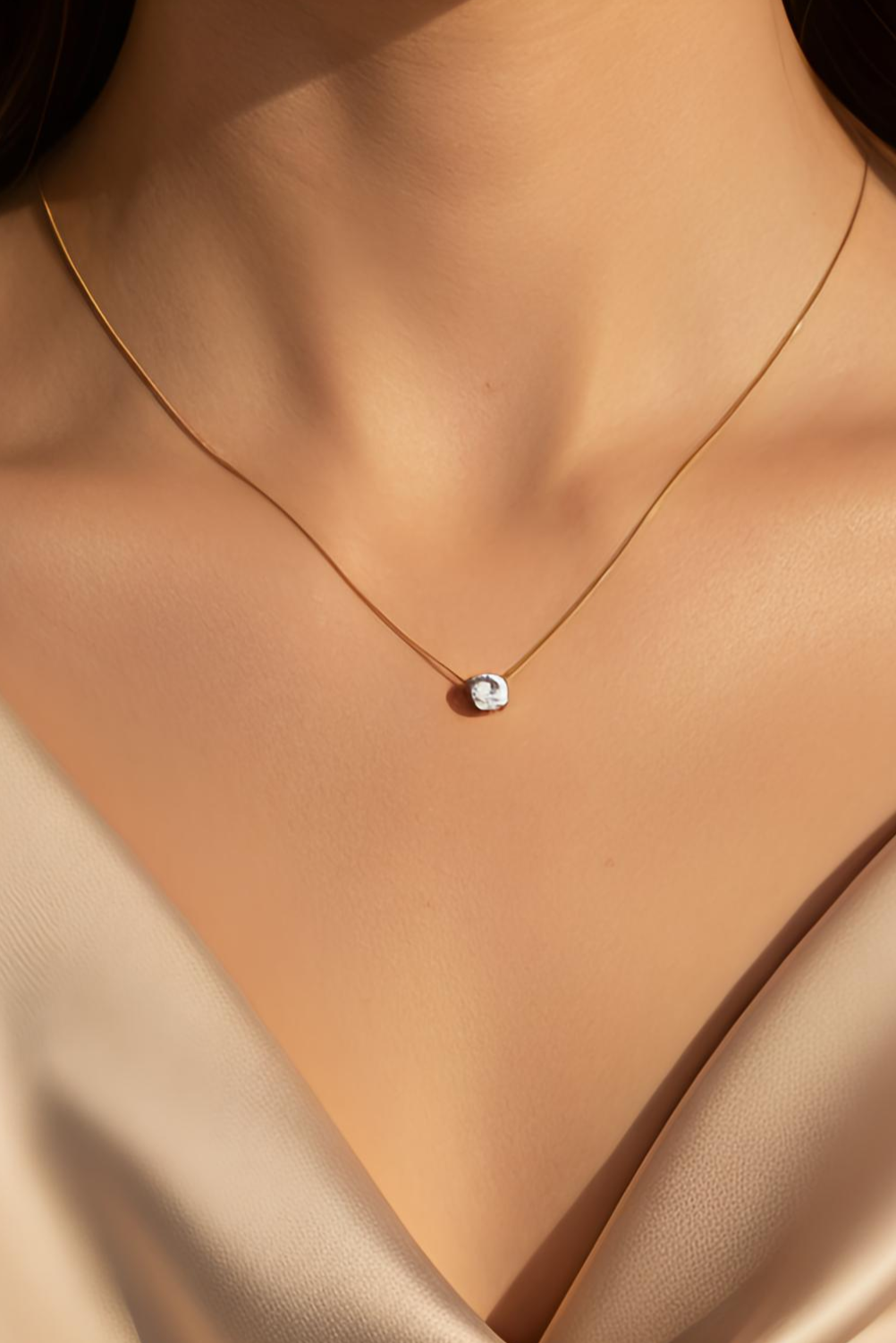 Axis Single Stone Necklace