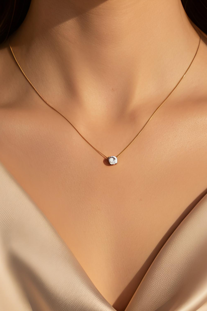Axis Single Stone Necklace