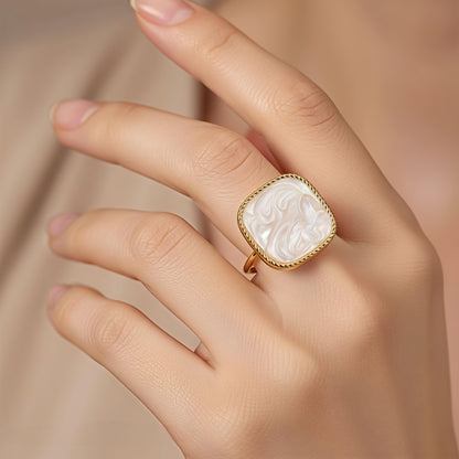 White Square Ring