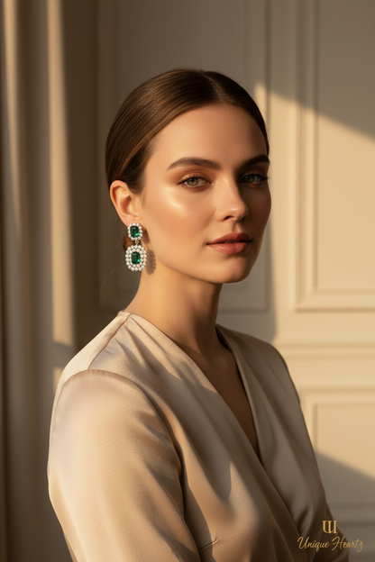 Emerald Glow Earrings