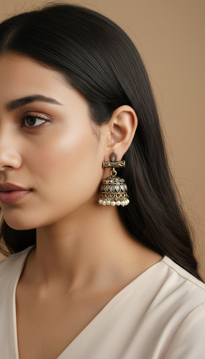 Traditional Medium Jhumki Earrings – For the True Jhumki Lovers