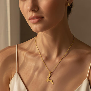 Rain Deer Necklace Set