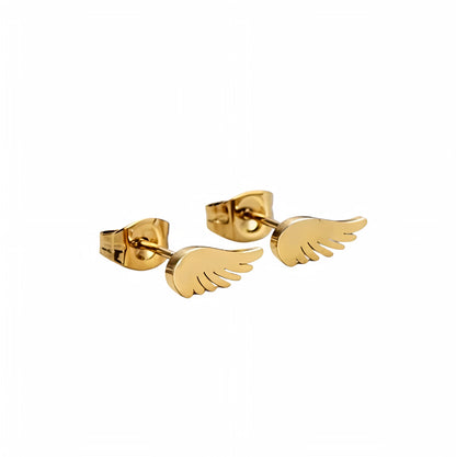 18K PVD Gold Plated in Stainless Steel - Feather Touch Minimal Pendant Set – Luxury Non-Tarnish, Waterproof 18K