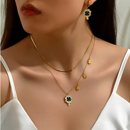 Good Luck Necklace for Women | 18K Gold Plated Stainless Steel Valentine’s Jewelry