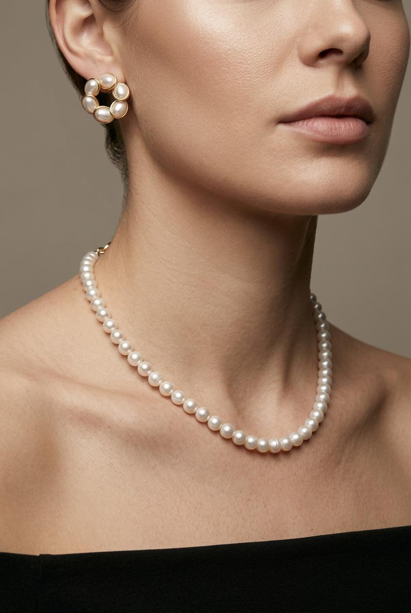 Pearl Necklace Set