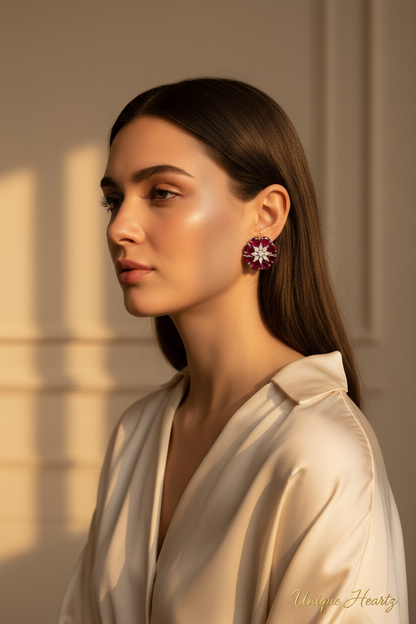 Red Flo Earrings