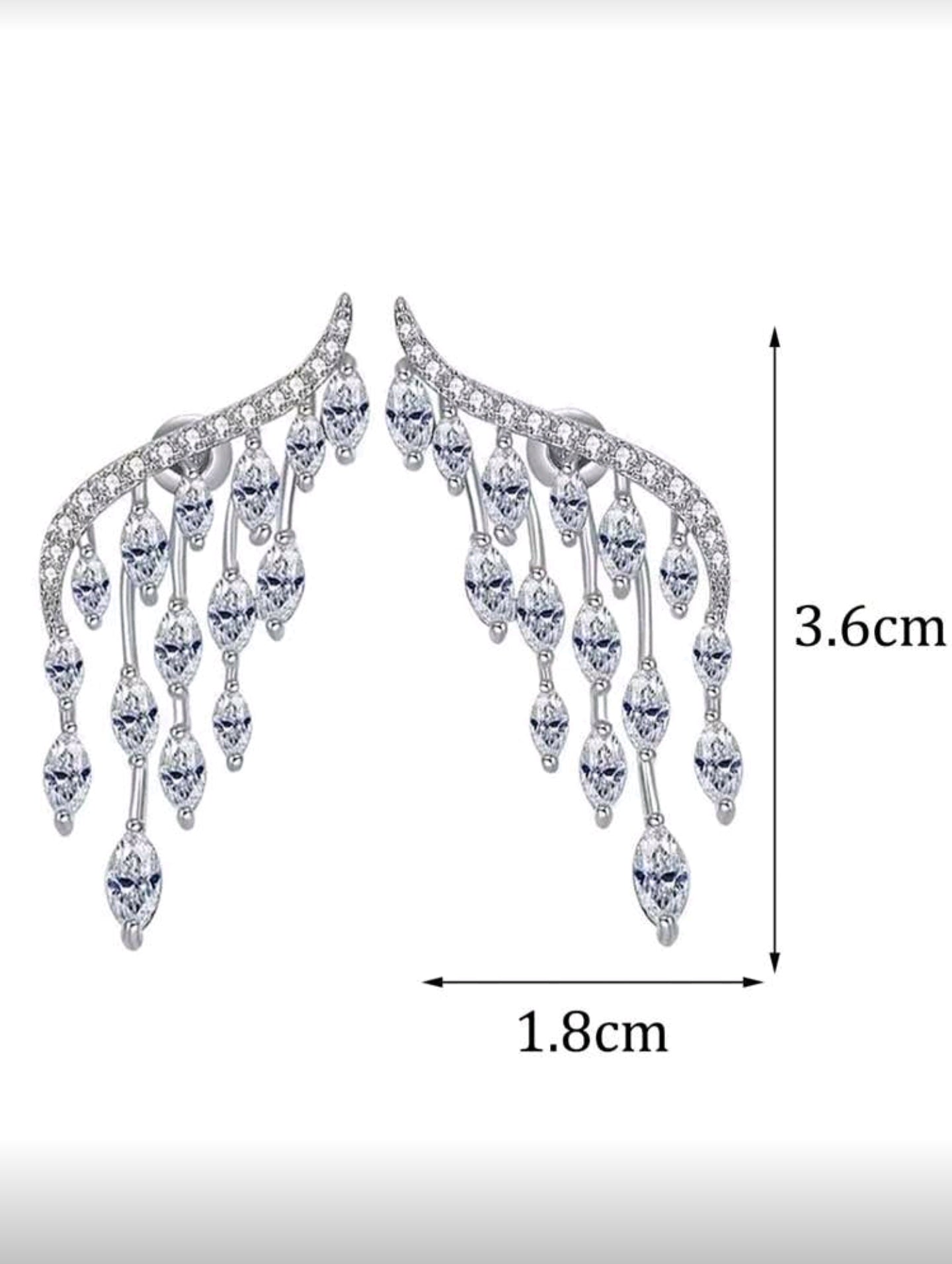 ☀️Luxury Sundrop Earrings - Marquise-Cut Cubic Zirconia Luxury Dangle Earrings