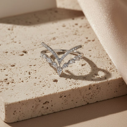 Silver Crown Ring